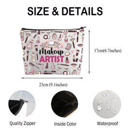 FUSTMW Makeup Artist Gifts Bags Makeup Artist Makeup Bag Makeup Cosmetic Bag for Women Makeup Bag Gifts for Makeup Lovers, makeup artist bag