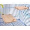 Litewoo Bird Wood Perch Platform Stand Shelf for Birds Budgie