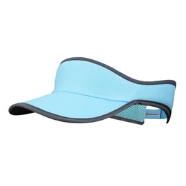 YAMEE Visors Children's Summer Mesh Quick-Drying Sun Visor for Girls Boys Lightweight Breathable Sun Hat Beach Hat Children Adjustable for Tennis, Running, Outdoor Activities, blue, Unit size