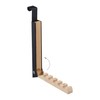 Relaxdays Folding Door Coat Rack for Hanging 6 Clothes Hangers