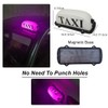 FUNGNLY PINK TAXI Sign Light for Car,USB Rechargeable Battery Taxi
