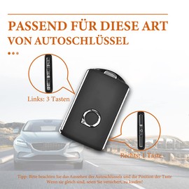 HIZH HIZH Schlsselhlle fr Volvo XC40 XC60 XC70 XC90 C30 S60 S80 S90 V60 V70 V90 Schlsselhlle Autoschlssel Hlle Leichtes Synthetisches Metall Schlsselanh?nger Schlsselhlle Cover,Wei?