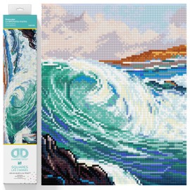 DIAMOND DOTZ ® - Seascape, Full Drill, Square Dotz, Square Diamond Painting Kits, Square Drill Diamond Painting, Diamond Painting Square Drill, Square Diamond Art, 16.5"x11"