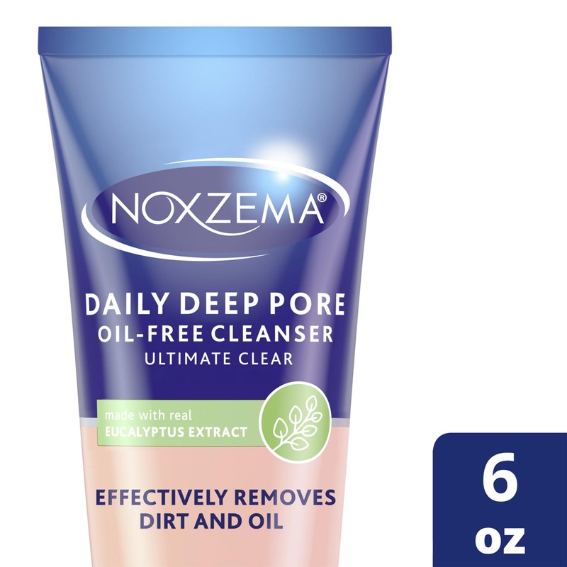 Noxzema Daily Face Wash, Oil-Free Deep Pore Cleanser 2-Pack –