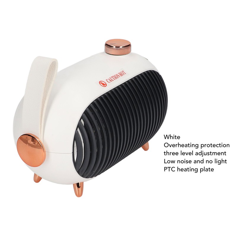 Small Space Heater 900W PTC Ceramic Fast Heating 3 Level