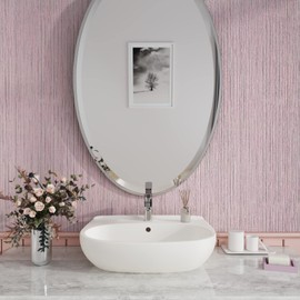 CRE8TIVE Pale Pink Grasscloth Wallpaper Textured Grasscloth Peel and Stick Wallpaper Faux Grass Cloth Contact Paper Self Adhesive Fabric Linen Removable Wallpaper for Girls Bedroom Dressers 12"x80"