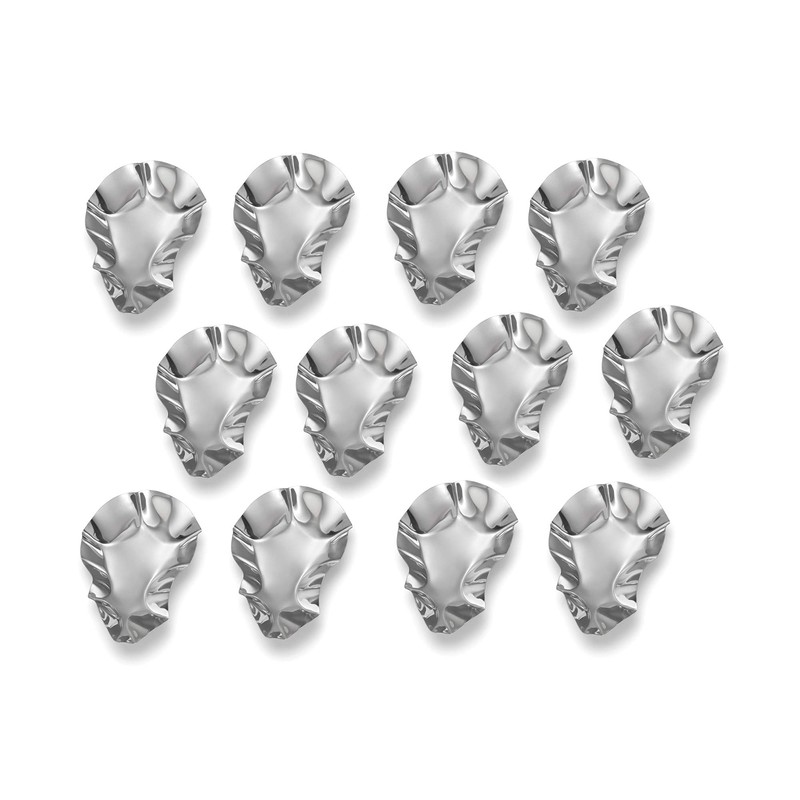 Outset Grillable Shells, Stainless Steel Grillable Oyster Shells, Set of