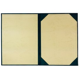 Mino Shokai 8283-01 Certificate File, Planting (Suede) Green, A4 for Awards