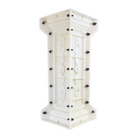 DIYUNIMOULD Concrete Balcony Mold, 26.78 Inches Balcony Spacing Column Mold for Garden Park Balcony Decoration (Orchid), White