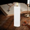 Mega Candles 1 pc Unscented White 7 Day Glass Container