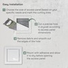 Vent Systems White ABS Plastic - Access Panel 4 x