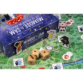 Locomuse - Mimose & Sam et le voleur de Fruits - Jeu de déduction et coopération de Type Un contre Tous - Jeu de Plateau de 2 à 4 joueurs - Français - MIMOSE01