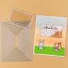 27pcs/set10pcs3D dimensional shaker domes with 17pcs/set rectangular metal stencils transparent