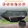 Patent Camping Hammock with Mosquito Net and Rainfly Cover, orange/grey