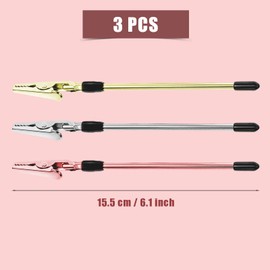 SAVITA 3pcs Bracelet Tools Jewelry Helper, Metallic Jewelry Helper Tool Bracelets Fastener for Bracelet Keychain Watch (Gold, Silver and Rose Gold)