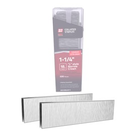 Grip Rite Prime Guard MAXB64911 1-1/4-inch 316 Stainless Steel 18 Gauge “L”-style Narrow Crown Staple, 500 per Belt Clip