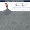 TOPHMDECOR Ottoman Cover Rectangle Large Thick Stretchable Slipcover for Square