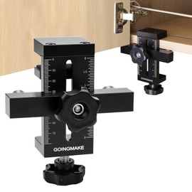 GOINGMAKE Cabinet Door Mounting Jig with Quick Edge Positioner,Adjustable Cabinet Door Installation Positioner,Cabinet Door Positioning Tool Jig for Installing Frameless or Face Frame Cabinet Doors