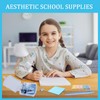 Mini Office Supply Kit, Blue Stapler with Staples and Tape