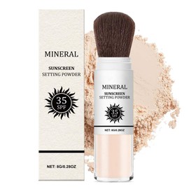 Clawrex Mineral Sunscreen Setting Powder, SPF 35 Sonnenschutz Puder, Loose Powder Makeup, Long Lasting Oil Control, Mineralischer Sonnenschutz Haare und Kopfhaut, Leicht Und Atmungsaktiv Face Powder