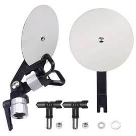 Airless Spray Gun Guide Tool Spray Paint Edger Guide with 2 Pcs Paint Baffles 2 Pcs 517 Airless Tips Sprayer Accessories for Airless Paint Sprayer