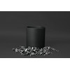 Essentra Home Matte Black Wastebasket Recycling Bin for Office, Trash