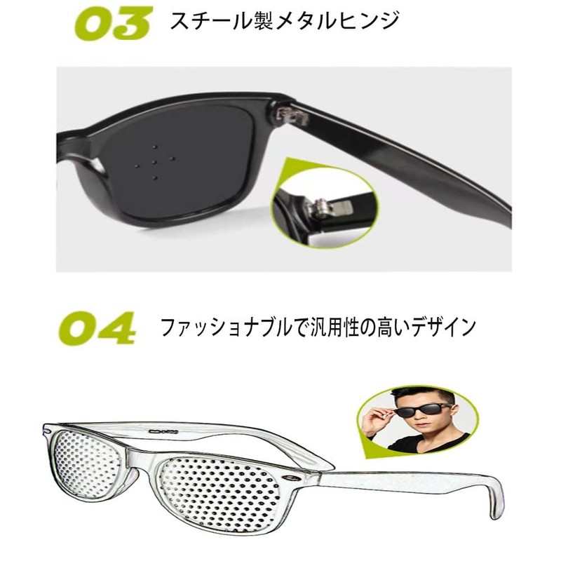 MOCOXYKLXY Vision Recovery Pinhole Glasses for Myopia, Hyperopia, Presbyopia, Eye