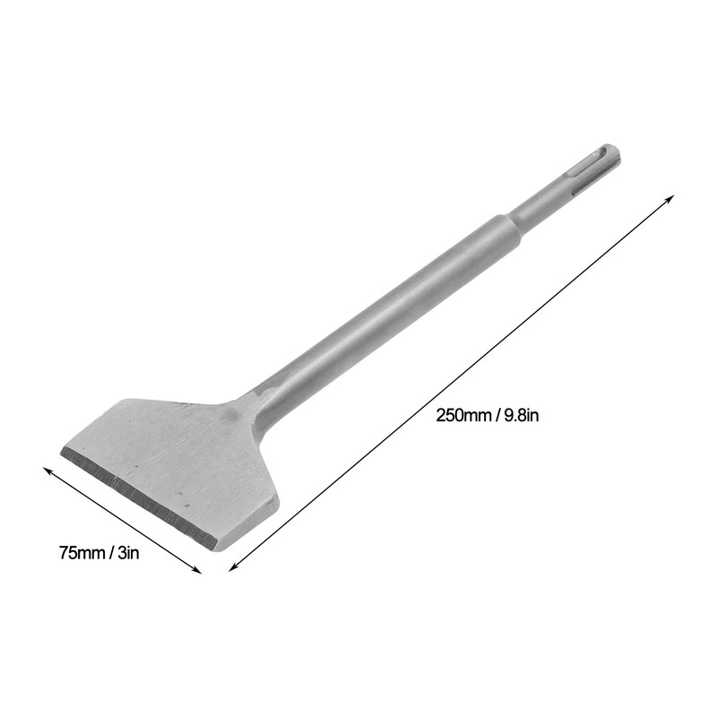 Wide Tile Thinset Chisel Wall Floor Scraper Round Shank Rotary