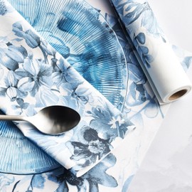 CECI New York X MY DRAP Aeryn Cotton Placemats, Single-use or reuseable (19" x 12.5" - 12 Units per Roll)