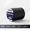 Bungee Cord Elastic Shock Cord, 4mm x 20M Black