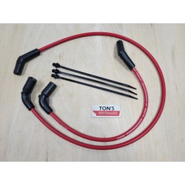 Ton's 8mm Ignition Spark Plug Wires EFI Harley H-D FLT FLHT FLHR FLTR 09-15 Red