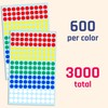 3000 Pack, 10mm Coloured Dot Stickers Sticky Labels - 5