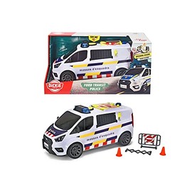 Dickie Toys - Furgon Mossos Toy 28 cm with Light and Sound, Opening of Rear Doors, from 3 Years
