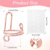 20 Pcs Wudu Nails Rings, Reusable Nail Rings, Non-Tarnish Metal