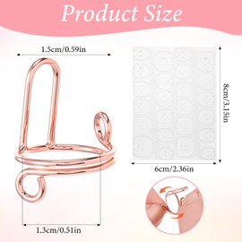 20 Pcs Wudu Nails Rings, Reusable Nail Rings, Non-Tarnish Metal