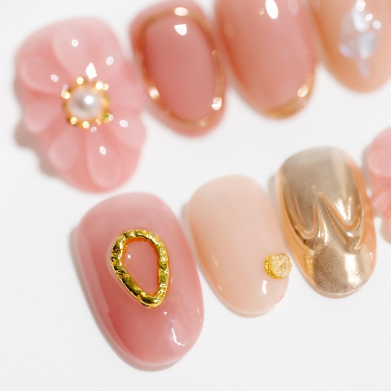 Sun&Beam Nails Handmade Nail Tip, Medium, Long, Oval, Round, Short,