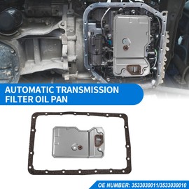 ACROPIX Automatic Transmission Filter Kit c-vT Oil Cooler Filter Oil Pan Gasket Kit for Toyota 4Runner 1990-2000 No.3533030011 3533030010-2 Pack