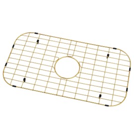 Lonsince Gold Sink Grid 26 1/8"x14 1/16",Sink Protectors for Kitchen Sinks,Sink Grate,Sink Bottom Grid