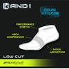 AND1 Men's Socks - PROPLATINUM Lightweight Low Cut Socks (12