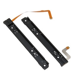 Left Right Slide Rail Slider Bracket for NintendoSwitchOLED Console with Sensor Flex Cable, Replacement Joycon Game Controller Metal Slide Bar, 1 Pair Professional