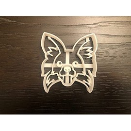 Papillon Cookie Cutter and Dog Treat Cutter - Face - 4 inch