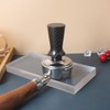58mm Coffee Tamper Carbon Fiber Elastic Handle Stainless Steel Bottom