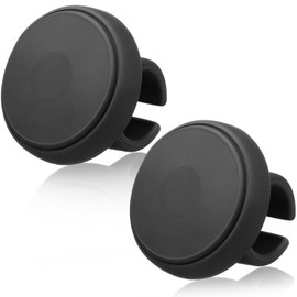 Timtin 2 Pieces Steering Wheel Knob Spinner Suicides Knob for Steering Wheel 360 Degrees Rotation Silicone Surface and Metal Bearings for Cars, Trucks, Tractors, Boats (Black)