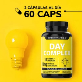 Day Complex Nootrópico Con Vitaminas Y Minerales | Suplemento Energetizante Vital Vigor | Concentración Claridad Mental Memoria Suplemento Día - Vitam