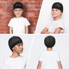 Wanmu 4Pcs Kids Silky Durag with Wave Caps Set, Silky