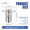 RegBogen Pop Up Bathroom Sink Stopper, Stainless Steel Sink Drain