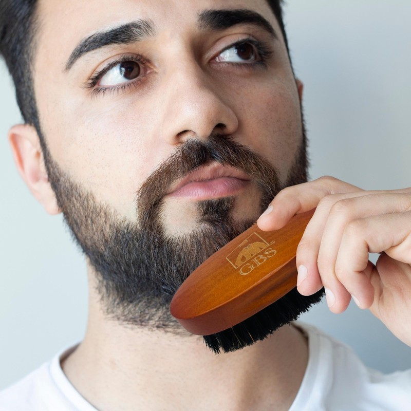 GENTS Beard Brush for Men - Premium Boar Bristle Brush