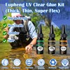 EUPHENG UV Clear Glue Thin Formula for Fly Tying, Fast