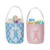 2 Pcs Easter Egg Baskets for Kids, Easter Eggs Hunt