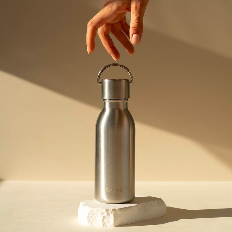 Qwetch - Drinking Bottle 350 ml Stainless Steel Active -